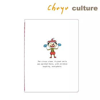 珠友 64K 棉線方格筆記本/記事本/塗鴉本-32張快樂小丑