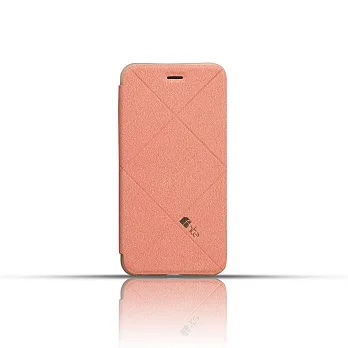 fnte iPhone 6 Plus 輕薄菱格皮套櫻花粉