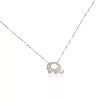 Enya★星星大象項鍊銀色