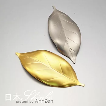 《日本Shinko》日本製 設計師系列 - 作用 金銀葉片筷架-精緻禮盒