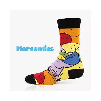 【 PULO 】布蘿插畫家襪系列-Marcomics-簡單圖形-M