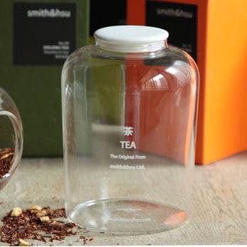 smith&hsu 玻璃茶罐，小(陶瓷蓋)