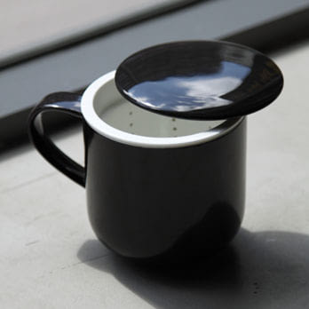 smith&hsu 好茶馬克杯-烏黑色 (含濾心+蓋子)