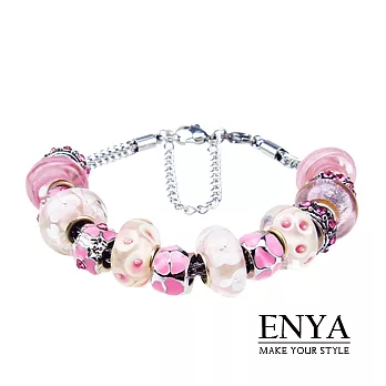 Enya★潘朵拉寶盒 幸福花語手工串珠手環