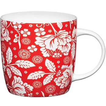 《KitchenCraft》骨瓷馬克杯(紅花)