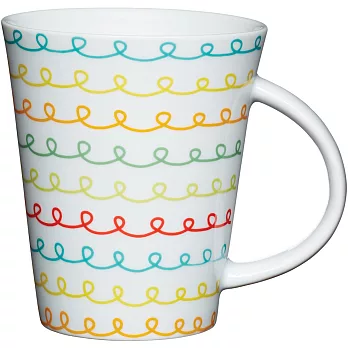 《KitchenCraft》馬克瓷杯(捲線彩)