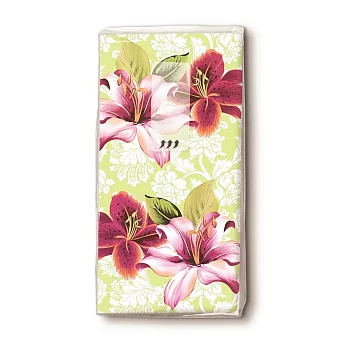 《Paper+Desing》紙手帕-Lilies with ornaments百合與飾品
