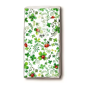 《Paper+Desing》紙手帕-Ladybugs on clover三葉草瓢蟲