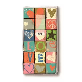 《Paper+Desing》紙手帕-Love and peace愛與和平