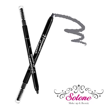 Solone 超柔感慕絲防水眉筆01經典裸灰