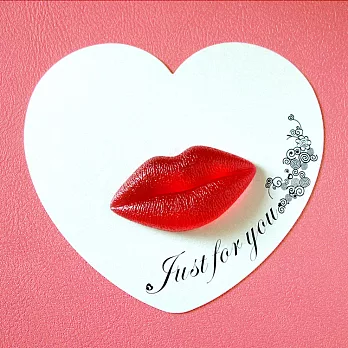 單唇心形卡 Lips card heart