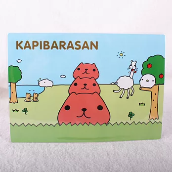 Kapibarasan 水豚君草原系列墊板。綠色