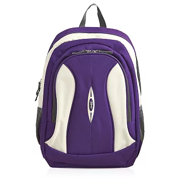 後背包 炫彩繽紛 A4 情侶休閒後背包包 X-SPORTS 紫色(CG20806-QE)