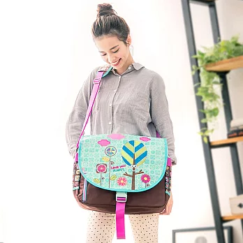 【1818】活躍步伐.花草樹神樣郵差斜肩包(CG20919-9)