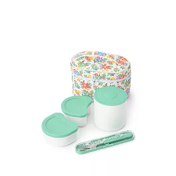 Afternoon Tea里昂花園保溫便當組560ML綠色里昂