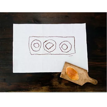 【倉敷意匠】奥村麻利子純綿餐巾(甜甜圈)