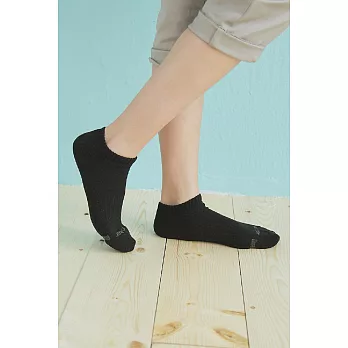 【Footer除臭襪】素面氣墊運動船短襪T31M(女款)M 黑色