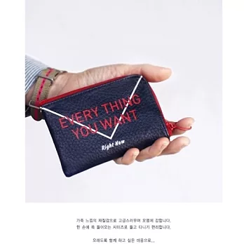 Marianne Kate 經典鑰匙零錢包深海藍