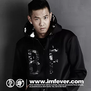 BF JUST PANDA!連帽外套S黑色