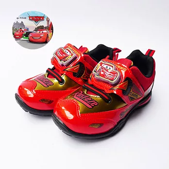 Disney迪士尼Cars閃電麥坤_電燈童鞋17紅色