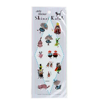 《Shinzi Katoh 加藤真治》驚奇愛麗絲半透明果凍貼紙