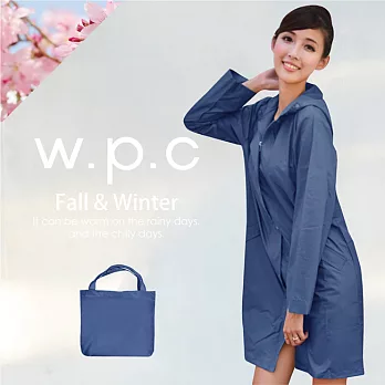 【w.p.c.】日本狂賣w.p.c. 時尚雨衣/風衣深藍