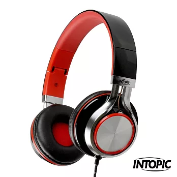 INTOPIC 廣鼎-摺疊音樂耳機麥克風 JAZZ-M300時尚黑