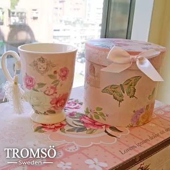 TROMSO法式典雅-玫瑰蝶戀優雅咖啡杯