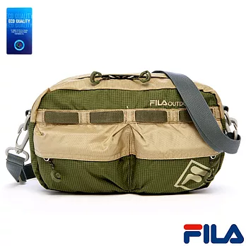 FILA專業戶外運動隨身包(卡其綠)BSO-1627-KK