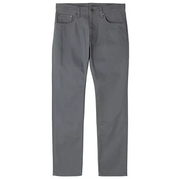 [MUJI 無印良品]男有機棉混斜紋織彈性窄版褲31吋灰白