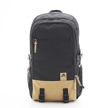 ADIDAS 皮底後背包黑色