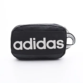 ADIDAS 極速運動大字系列小腰包黑色
