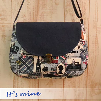 It’s mine 小郵差包系列-倫敦玫瑰-藍