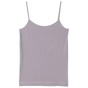 [MUJI 無印良品]女有機棉混彈性無側縫細肩帶XL薰衣草紫