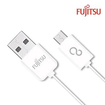 FUJITSU富士通MICRO USB傳輸充電線-1M(白)