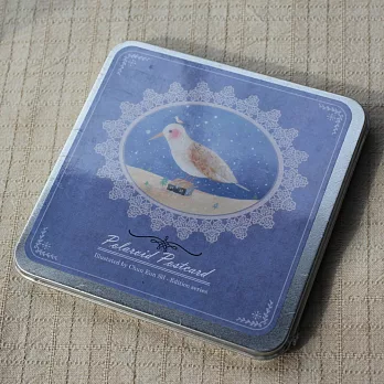 插畫森林明信片全套‧精裝鐵盒版本