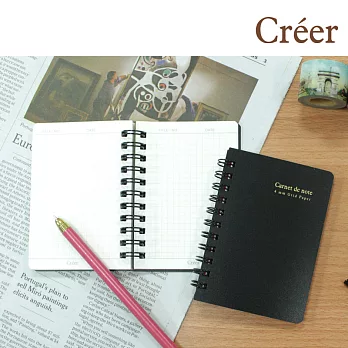 Creer 100K 雙線圈方眼筆記本-50張