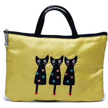 Noafamily,諾亞月亮貓夜光手提袋_Y