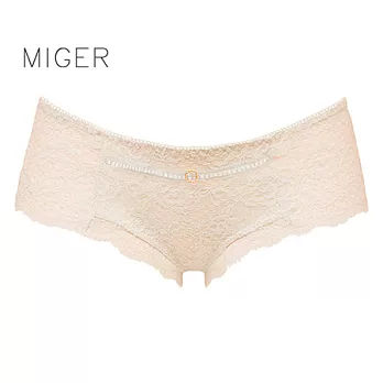 Miger密格內衣 浪漫薔薇蕾絲低腰三角內褲 6929 台灣製 Free淺膚 精選 痞客邦