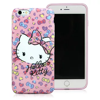 Hello Kitty iPhone6 PLUS(5.5吋)繽紛蝴蝶結TPU手機殼