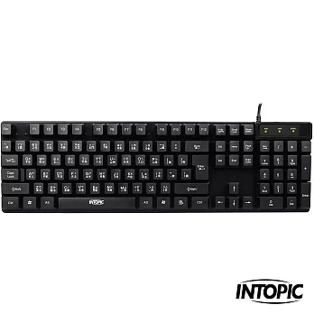 INTOPIC 廣鼎-USB標準鍵盤 KBD-USB-61沉穩黑