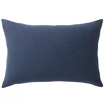 [MUJI 無印良品]有機棉天竺枕套/100/混深藍