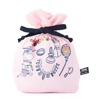 Afternoon Tea MOOMIN假期束口袋 粉紅色 中