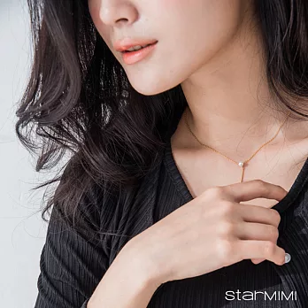 【STARMIMI】小珍珠垂墜吊飾項鍊*FREE金