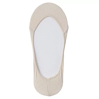 [MUJI 無印良品]女棉混腳跟防滑淺口隱形襪米色23~25cm米色