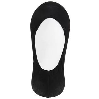 [MUJI 無印良品]女棉混腳跟防滑淺口隱形襪黑色23~25cm黑色