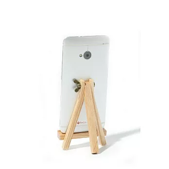 Unic畫架造型原木手機座橡木(淺色)