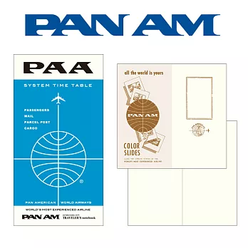 Traveler’s Notebook PAN AM系列-Globe Logo補充包-空白