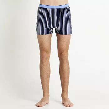 【Corpo X】男式針織全棉平口褲M黑藍條紋