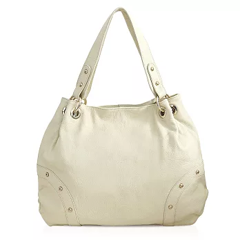 CHENSON真皮 潘朵拉.奇幻摩登肩背包 米白(LAL41021-E)